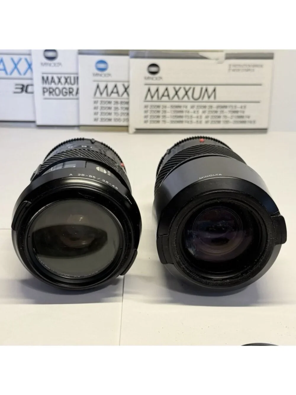 Minolta Maxxum 3000i  Camera + 3 Lenses AF50, AF 28-85, AF100-200 Untested